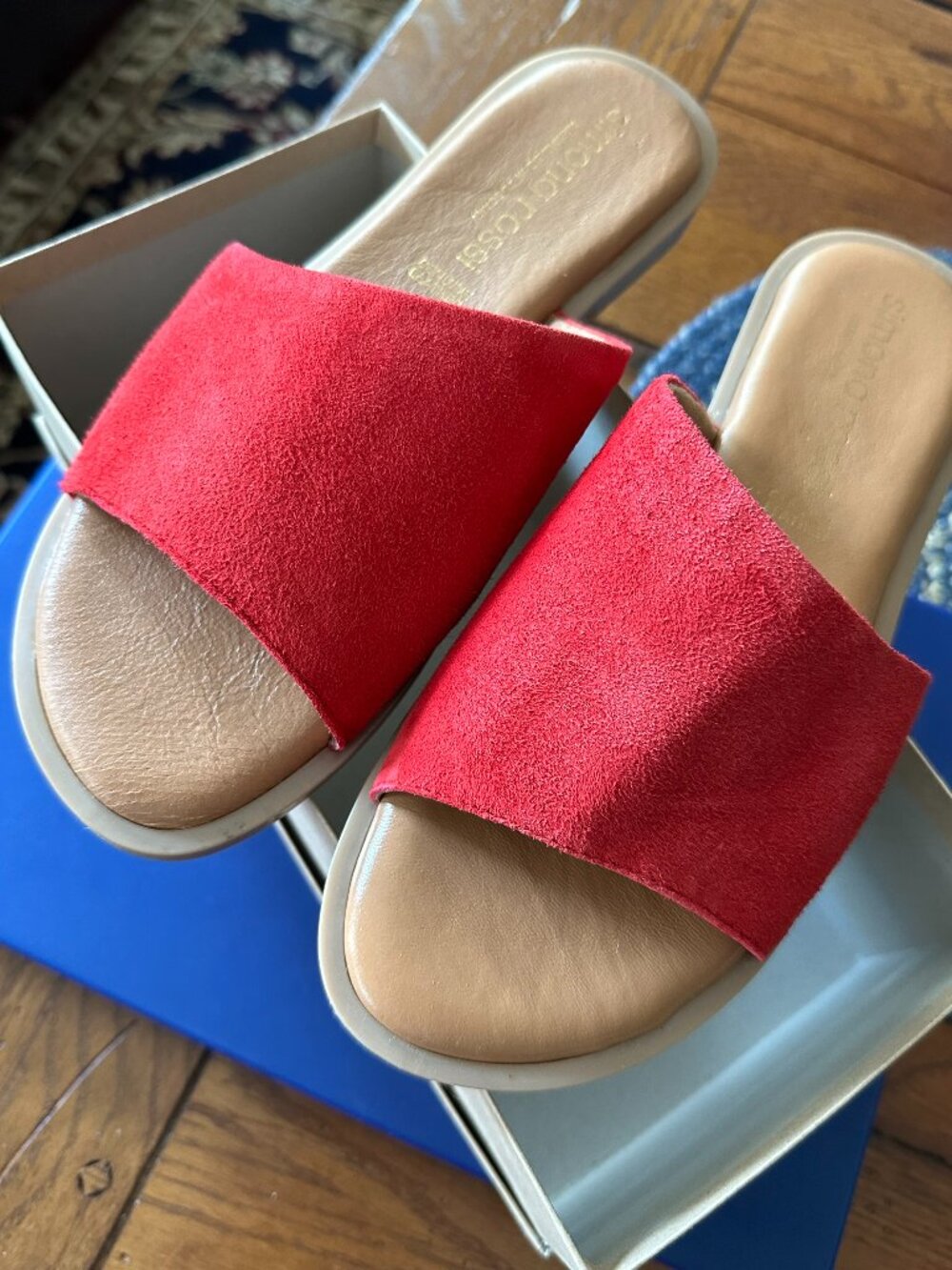 New Red Simona Rossi sandals